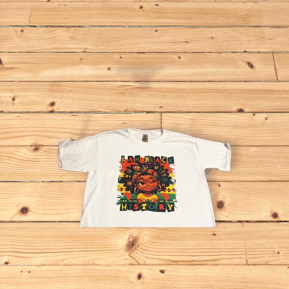 Kids White Graphic T-Shirt